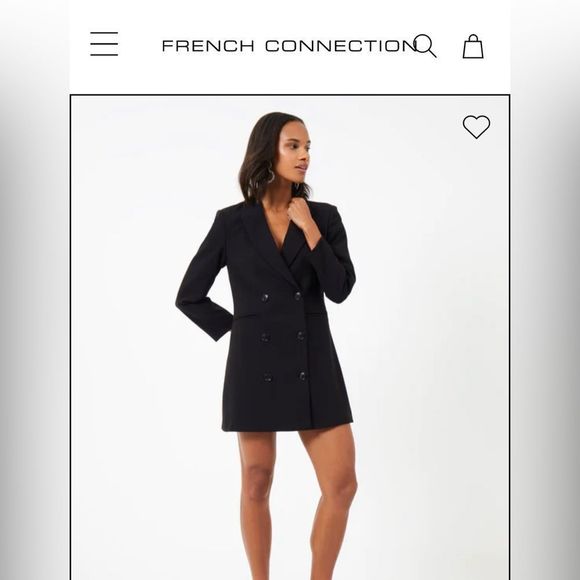 NWOT French Connection Whisper Blazer Dress Perfect condition! Size 0 - Picture 3 of 4